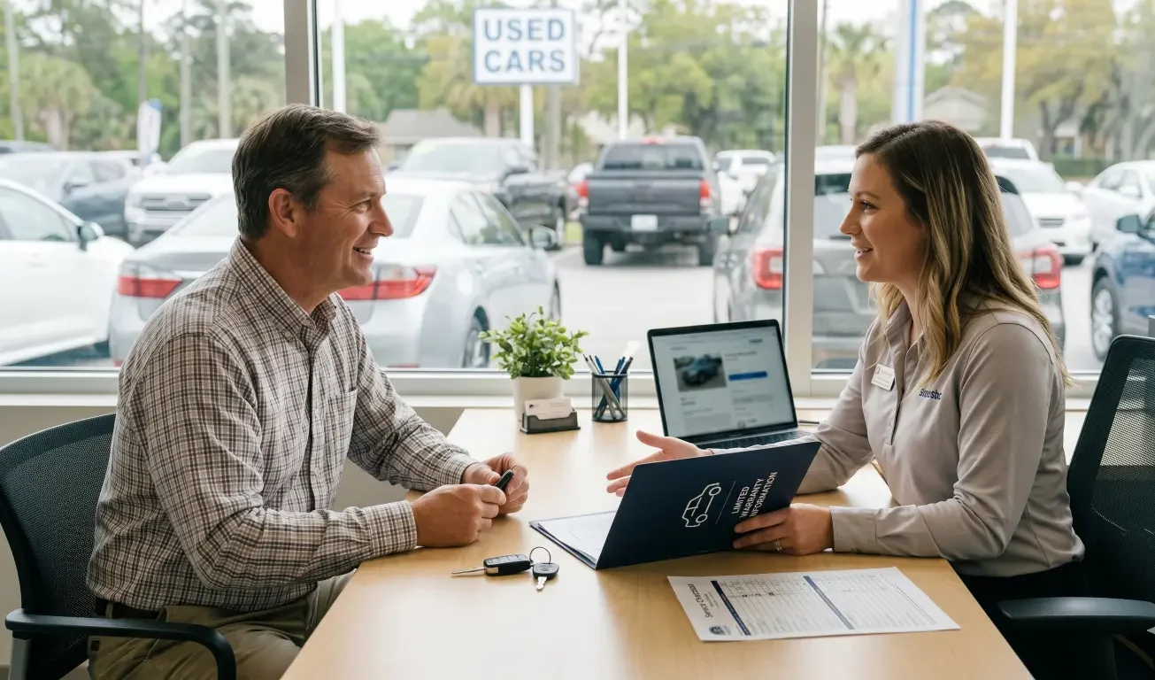 Blog - Beaufort, SC Learn what a used car limited warranty usually covers, what it may not cover, and what warranty questions to ask before buying from Carsmark.