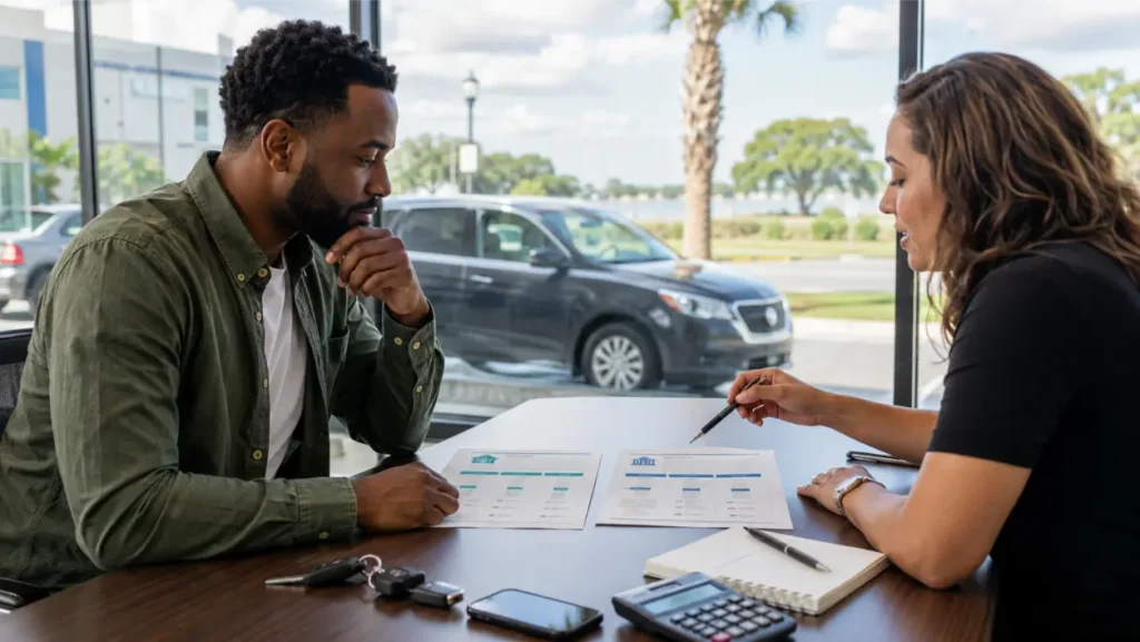 Dealer financing vs bank car loan options differ in approval, contract type, payment structure, total cost, and ownership. Learn what to compare before applying.